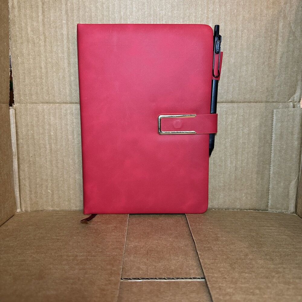 A5 Vintage Leatherbound Notebook W/Bookmark & MOKA Pen Included. (200 Pages)